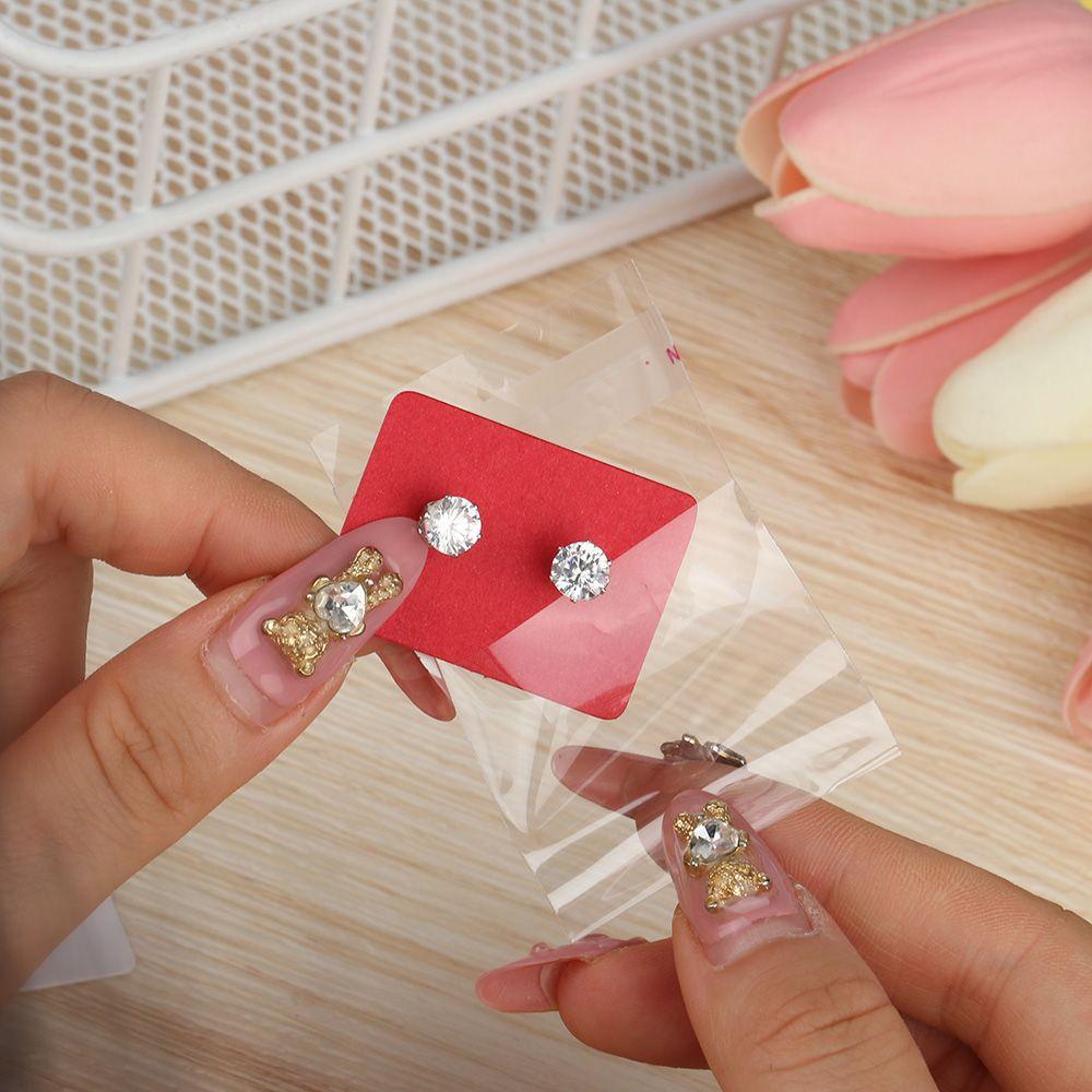 Set 100 Tấm Thẻ Giấy Kraft Đóng Gói Trang Sức Tiện Dụng