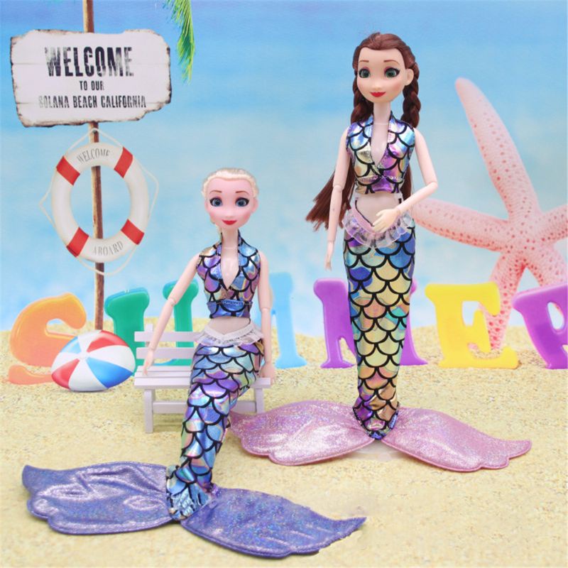 Đầm Đuôi Cá Mini 30cm Dễ Thương Cho Búp Bê BJD
