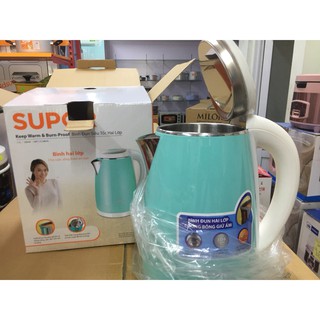 BÌNH SIÊU TỐC 2 LỚP SUPOR MÀU XANH GIÁ TỐT