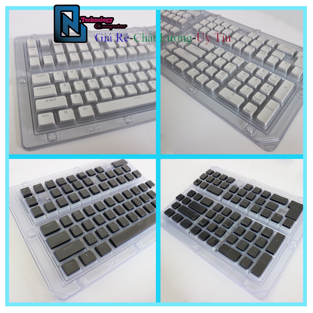 Bộ Keycap Pudding PBT 129 Phím Dành Cho Bàn Phím Cơ Đủ Loại Layout 61/64/68/78/84/87/96/98/104/108
