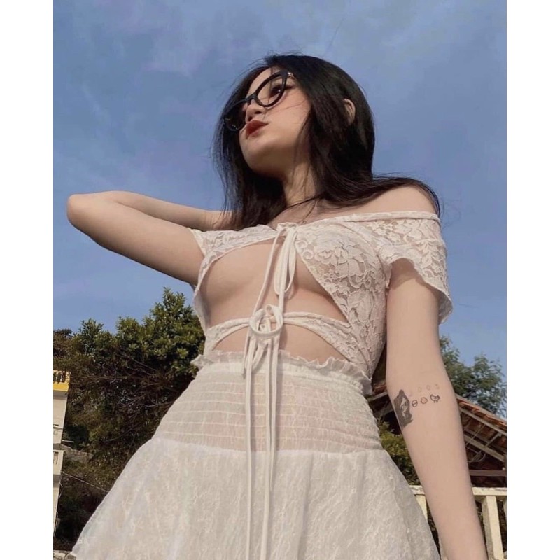 Áo croptop sexy hở ngực