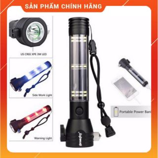 [Hàng Chính Hãng]-Đèn pin sinh tồn đa năng 10 in 1 Solar