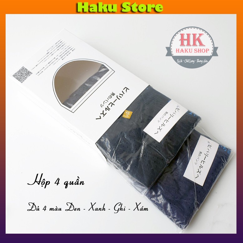 Hộp 4 quần lót nam tam giác cao cấp - Combo quần sịp nam tam giác thông hơi thoáng mát, kháng khuẩn có Big size
