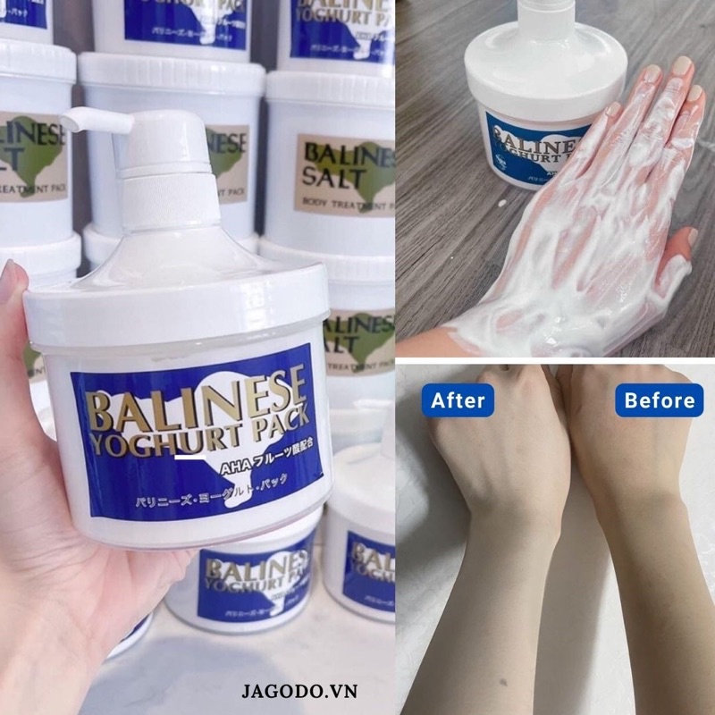 Ủ trắng sữa chua Balinese Yogurt Pack 500g