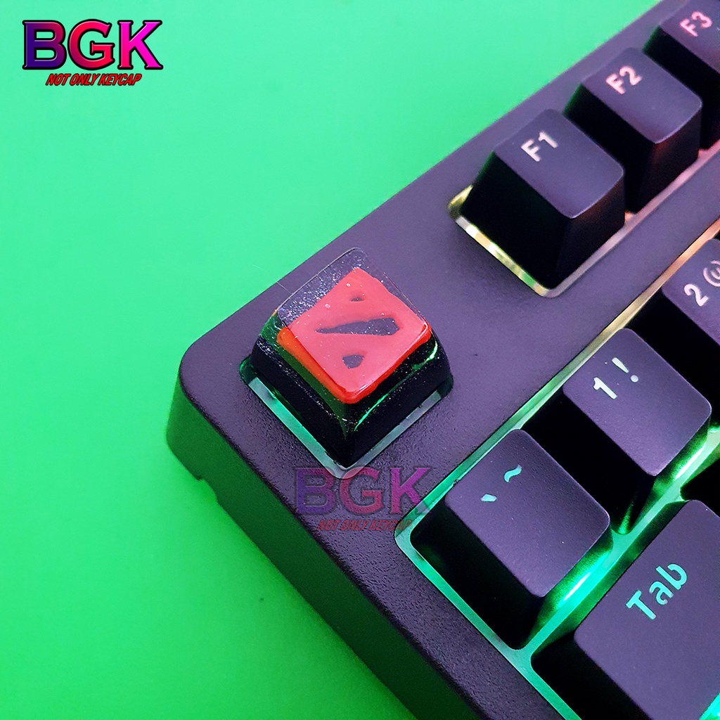 Keycap Lẻ hình LOGO DOTA 2 SA profile ( keycap resin độc lạ )( Keycap Artisan )