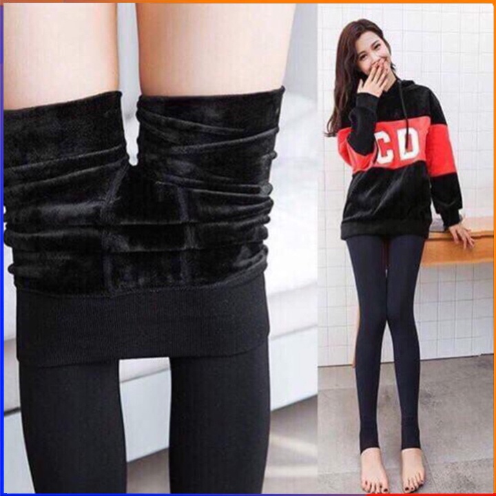 Quần tất lót lông nhung giữ nhiệt siêu ấm dành cho nữ