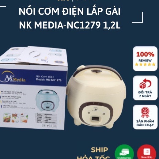 Nồi Cơm Điện NK MEDIA NC 1873 1,8L ,Nồi cơm điện chống dính hình con lợn đáng yêu bảo hành 12 tháng