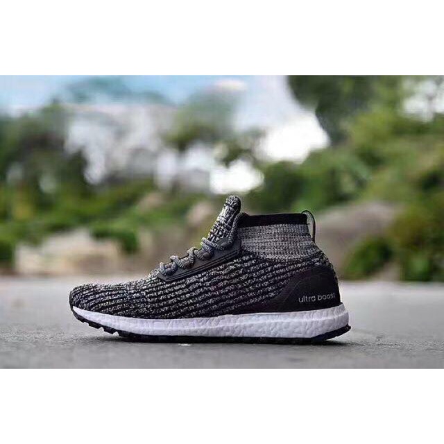 Giày thể thao Ultra boost cao cổ xám