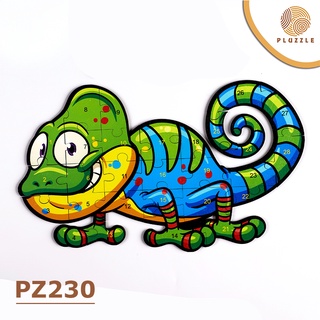 Bộ Xếp Hình Gỗ Thông Minh PLUZZLE hình Tắc Kè Hoa – PZ230