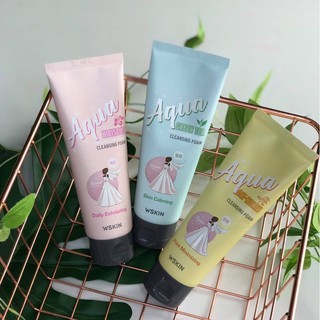 Sữa Rửa Mặt Wskin Aqua Cleansing Foam 120g Hàn Quốc
