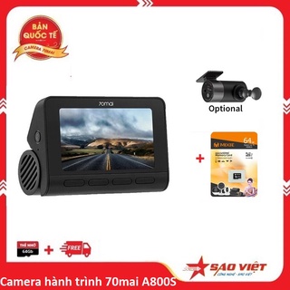 Camera Hành Trình Xiaomi 70mai A800 2 mắt Camera trước sau 4k