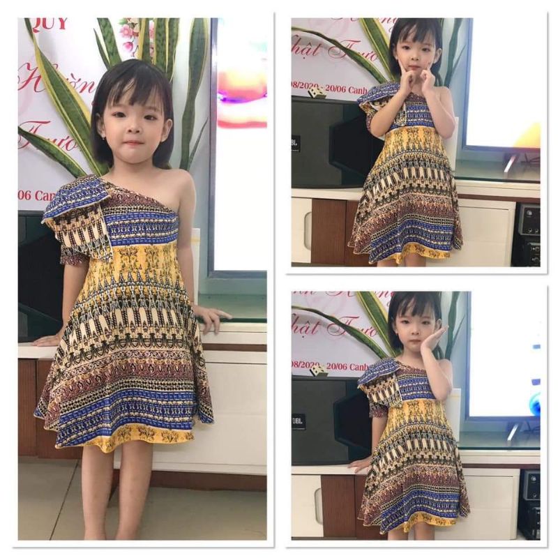 váy lệch vai