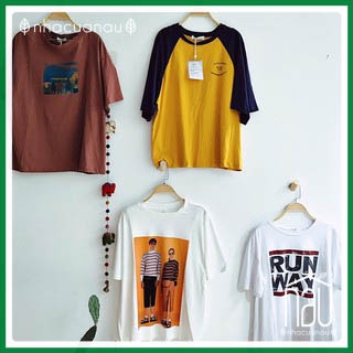 Áo phông, Yếm thời trang mua hè vải cotton thấm hút mồ hôi phong cách retro