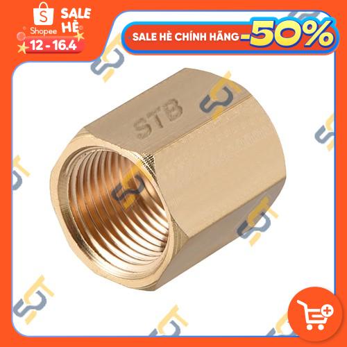 [KHỚP NỐI REN] Măng sông thau đều hai ren trong dân dụng BSP - Bằng đồng (Brass pipe fitting socket - reducing coupling)