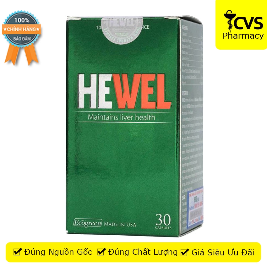 Hewel - Viên uống tăng cường chức năng gan (Hộp 30 viên) - cvspharmacy