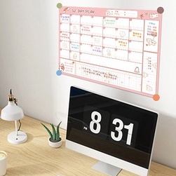 Lịch Học Tập Lịch Kế Hoạch Lịch Planner Decor Phòng Note Ghi Chú 30 Ngày Dán Tường D-Day Plan 38x53cm