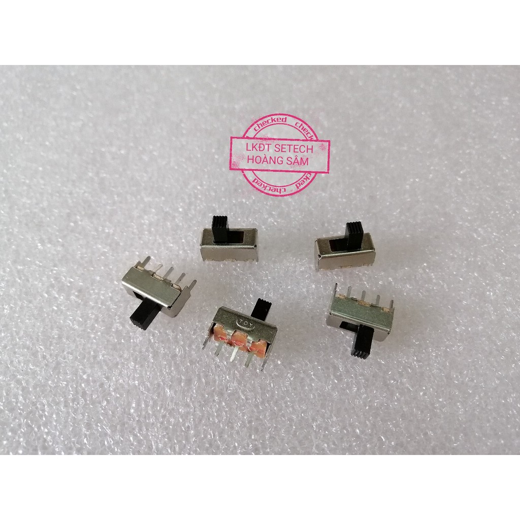 2 chiếc công tắc gạt SS12F44 SS12F23- 3 chân đứng 3 chân nằm - 1P2T