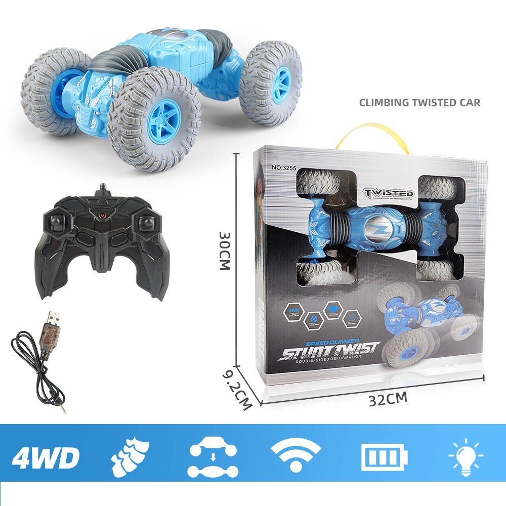 Đồ Chơi Trẻ Em Xe Điều Khiển Từ Xa 2 Cầu Climbing Twisted Car