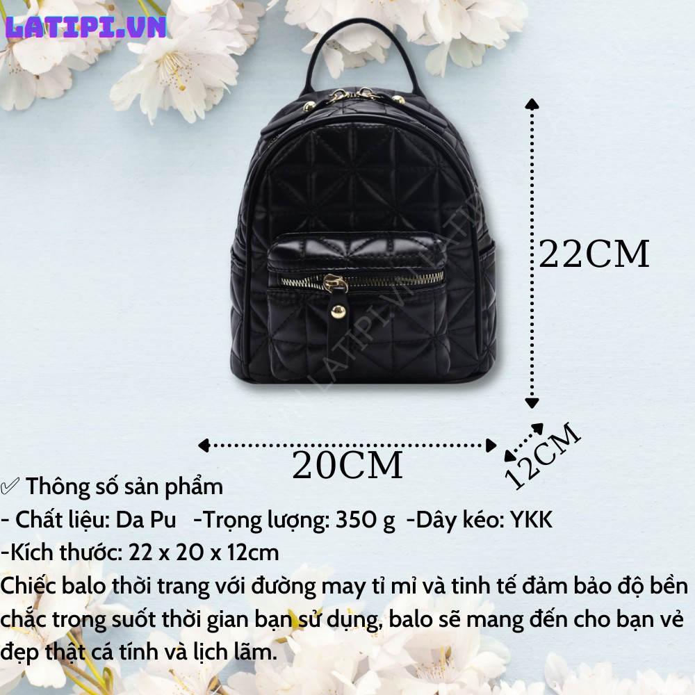 Balo Thời Trang Nữ 💖FREESHIP💖 Túi Mini Da Đẹp Đi Học Đi Chơi Nhỏ Gọn Hàn Quốc Giá Sỉ BL010