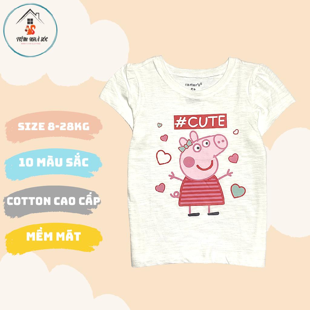 Áo thun ngắn tay bé gái Carter họa tiết xinh xắn size 1 - 10 tuổi Tiệm Nhà Sóc