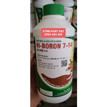 Phân Bón Lá Cao Cấp Hi-Boron 7-14 Công Ty Lộc Trời