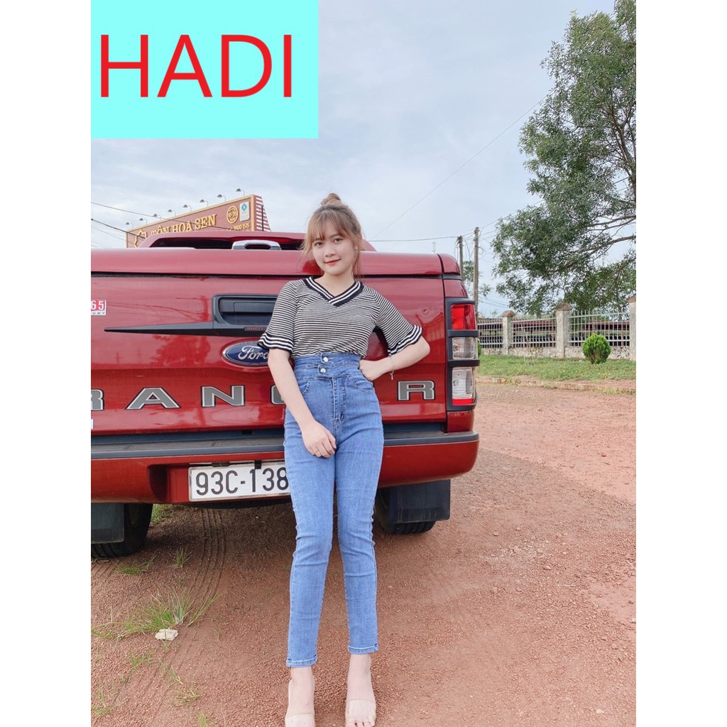 [ FREESHIP, HÌNH THẬT CUỐI ] QUẦN JEAN ỐNG BÓ, QUẦN SKINNY JEAN GIÃN, QUẦN JEAN GIÃN NỮ LƯNG CAO 2 NÚT LƯNG XẺ ĐỦ SIZE