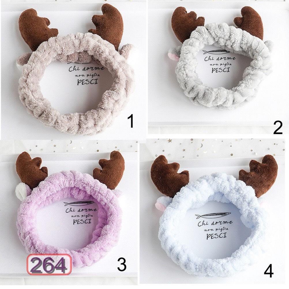 Băng Đô Sừng Tuần Lộc 3D Vải Nhung Mềm Mại Store4girls