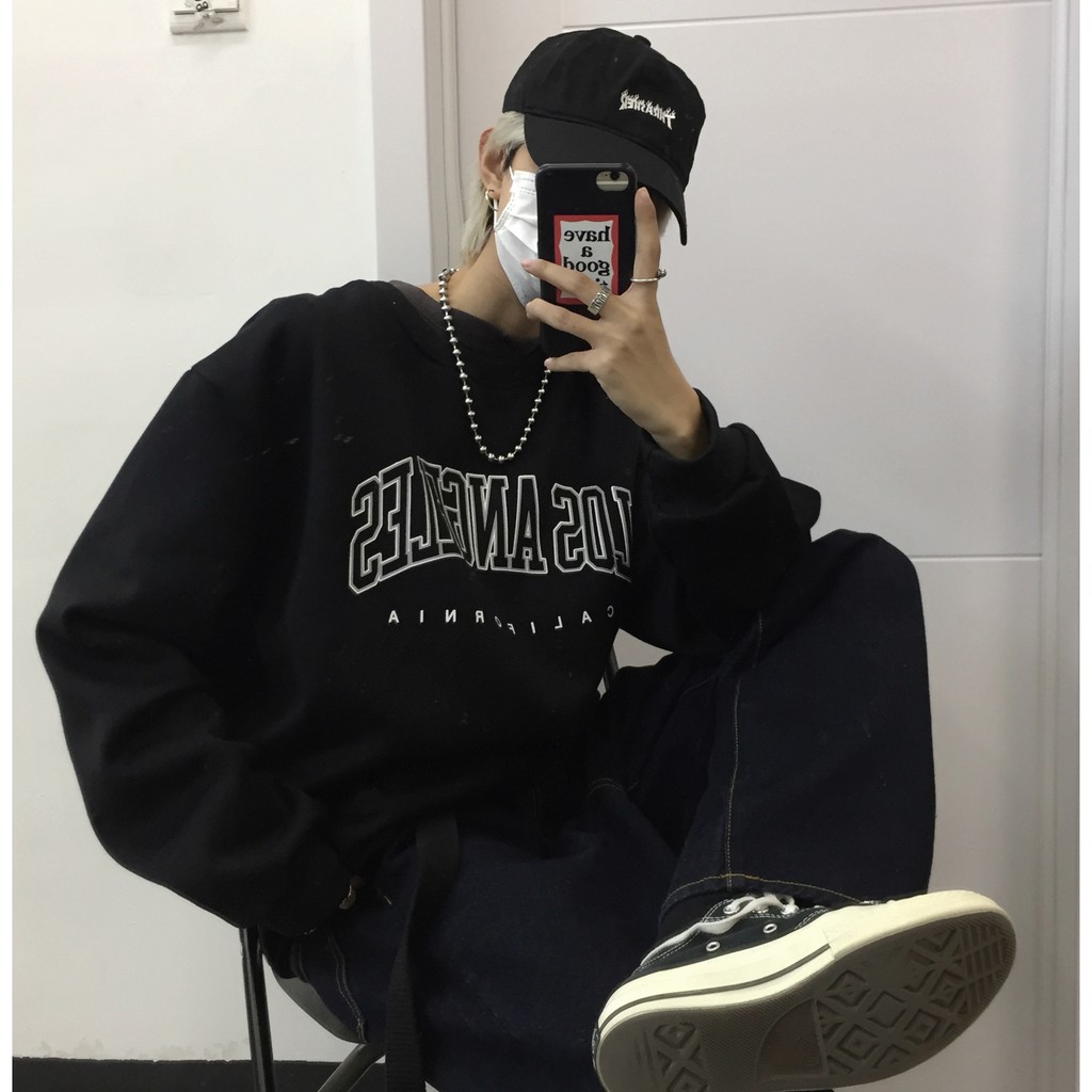 Áo hoodie Losangel phong cách Ulzzang Hàn Quốc tay dài họa tiết in hình phong cách cá tính CoolZ CZ505