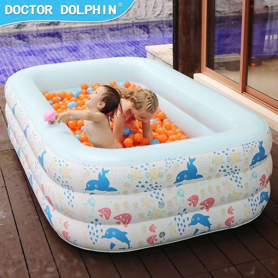 Bể Bóng Hình Đại Dương Doctor Dolphin Bể UM-03141 Gấp Gọn Tiện Ích Cho Bé