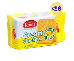 Bánh quy ROMA Cream Crackers lạt dành cho người ăn kiêng hộp 135g