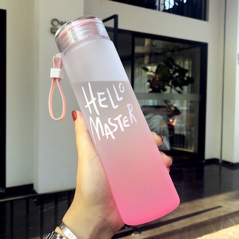 XẢ LỖ Bình nước thủy tinh Hello Master 400ml