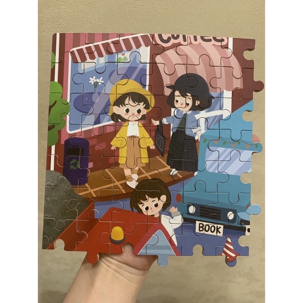 Trò chơi ghép hình cho bé (puzzle) đa dạng chủ đề (phong cảnh, con vật, hoạt hình), phù hợp với bé từ 3 4 5 tuổi