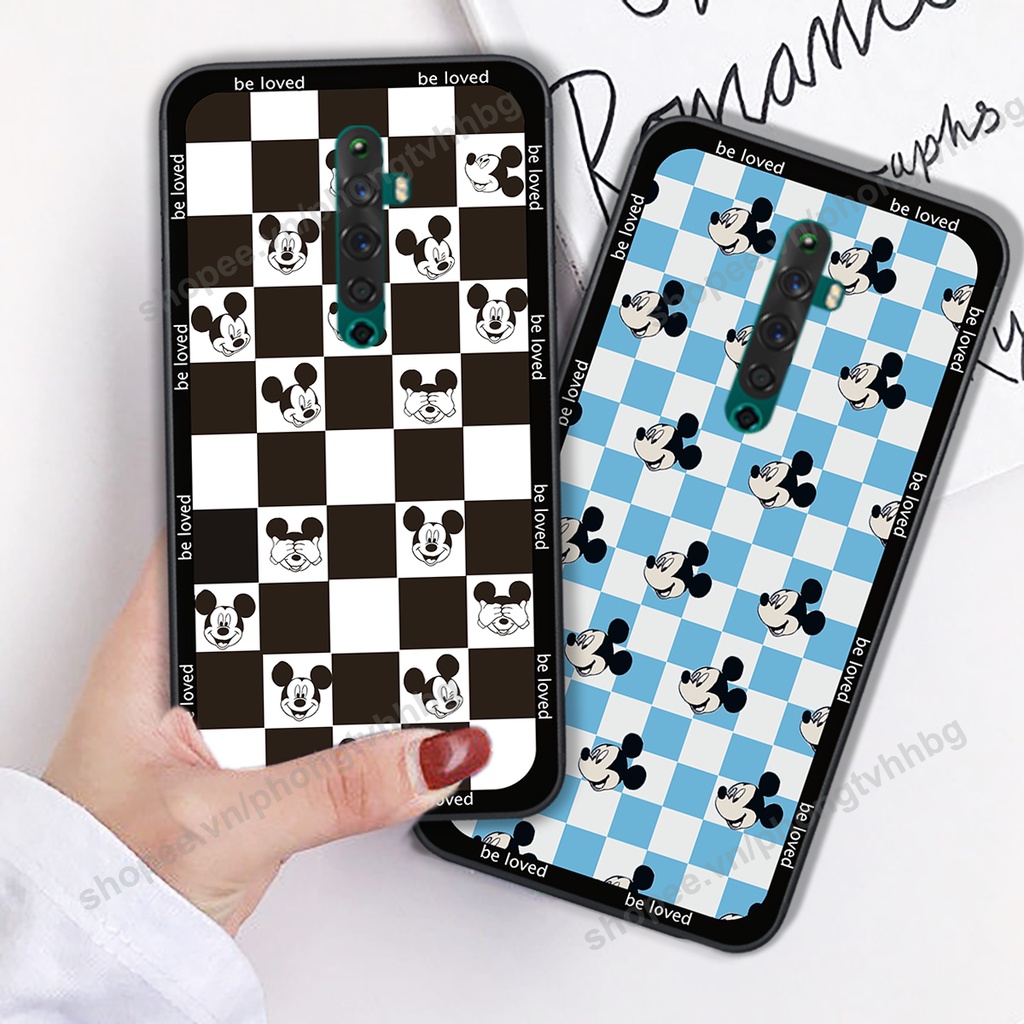 Ốp lưng Oppo Reno / Reno 2 / Reno 2Z / Reno 2f / Reno Z  ốp họa tiết trái tim caro, chuột mikey thể thao cực đẹp cute cự
