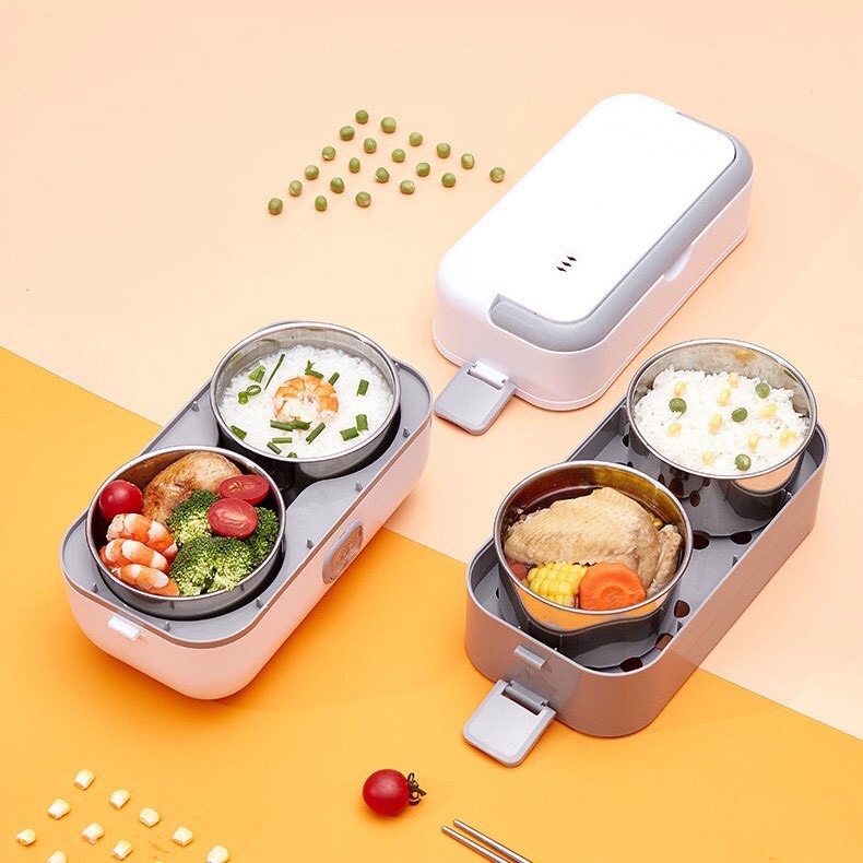 [Freeship] Hộp Cơm Điện Hâm Nóng Đồ Ăn Thông Minh Hiện Đại 2 Tầng Electric Lunch Box Vmartcook | BigBuy360 - bigbuy360.vn