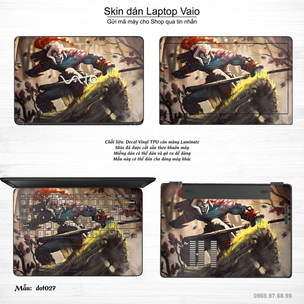 Skin dán Laptop Sony Vaio in hình Dota 2 _nhiều mẫu 5 (inbox mã máy cho Shop)