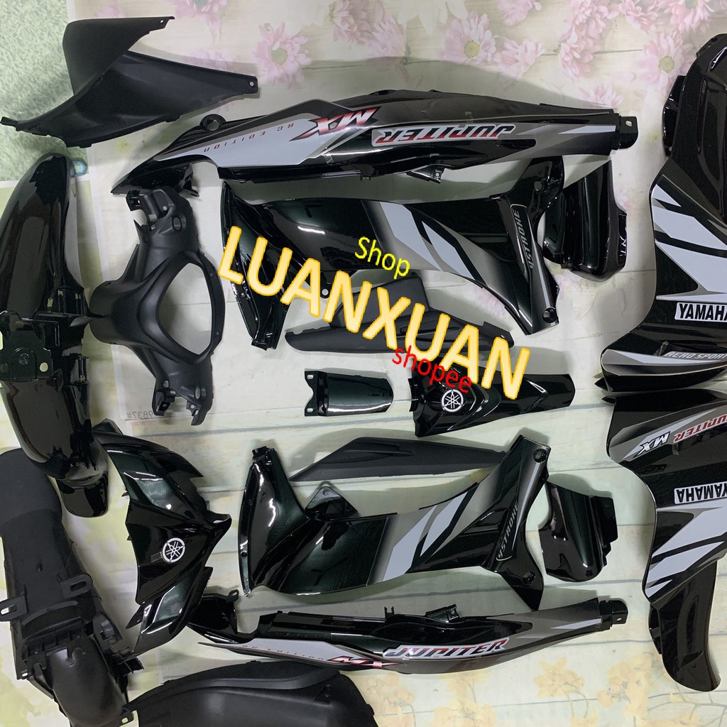 (TẶNG TEM ) Dàn áo xe JUPITER MX MÀU ĐEN -JUPITER GRAVITA ,nhựa nguyên sinh ABS loại 1