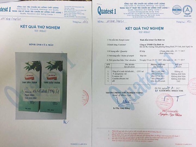Tinh dầu tràm Cầu Bình An