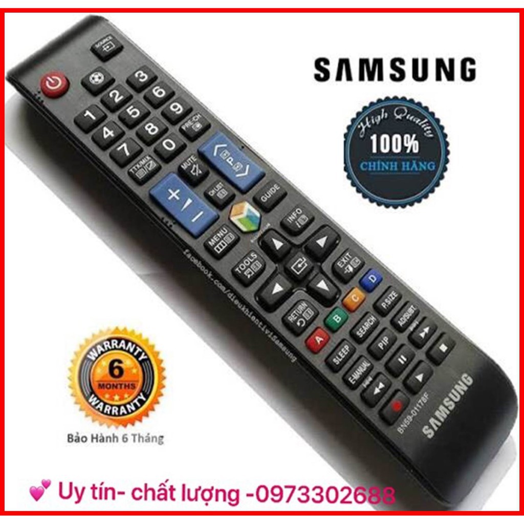 Điều khiển Tivi SAMSUNG smart dài-Sử dụng cho TV SAMSUNG dòng AU- chính hãng