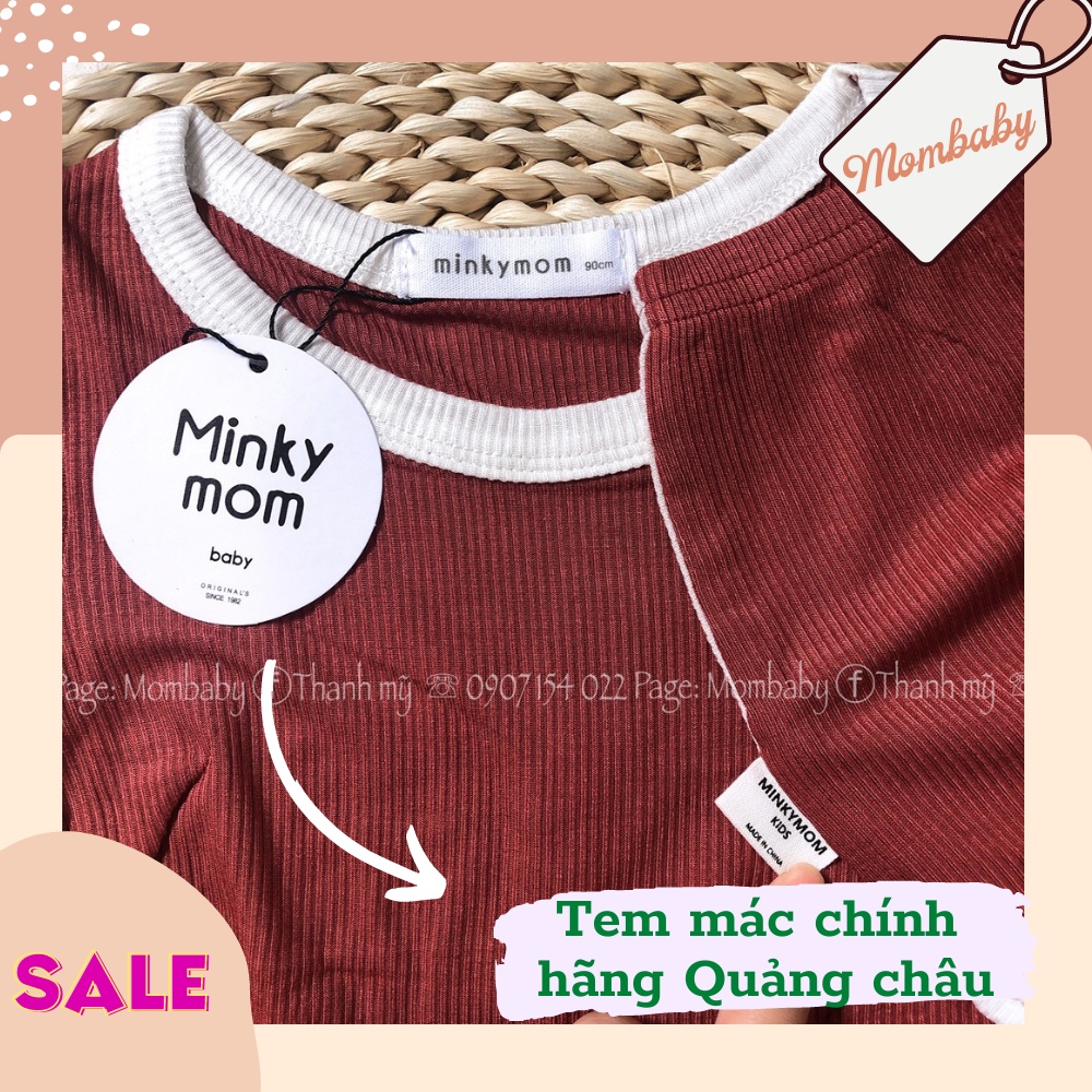 Bộ cộc tay viền trắng thun tăm co dãn mềm mịn cho bé trai, bé gái