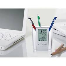 Đồng Hồ Để Bàn Kiêm Hộp Đựng Bút Thông Minh