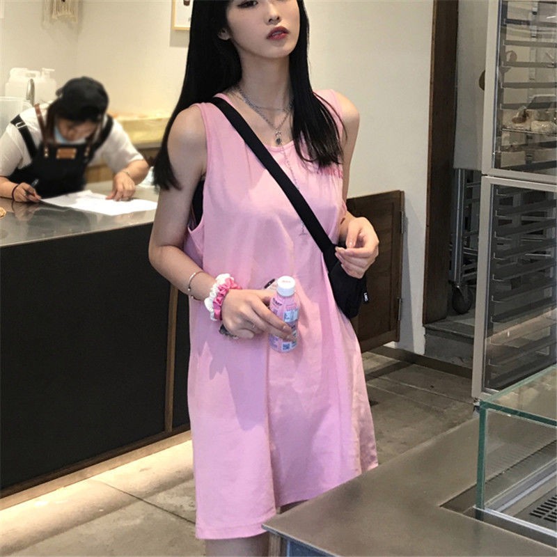 Đầm Ngủ Không Tay Màu Trơn Thời Trang Nữ Tính | BigBuy360 - bigbuy360.vn