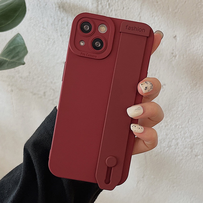 Ốp Điện Thoại Có Dây Gài Cho IPhone 11 12 13 Pro Max X XR XS Max 8 7 Plus SE