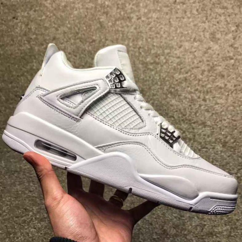 (ẢNH THẬT+VIDEO) giầy sneaker giày Air Jordan 4 off white full trắng đủ size nam nữ