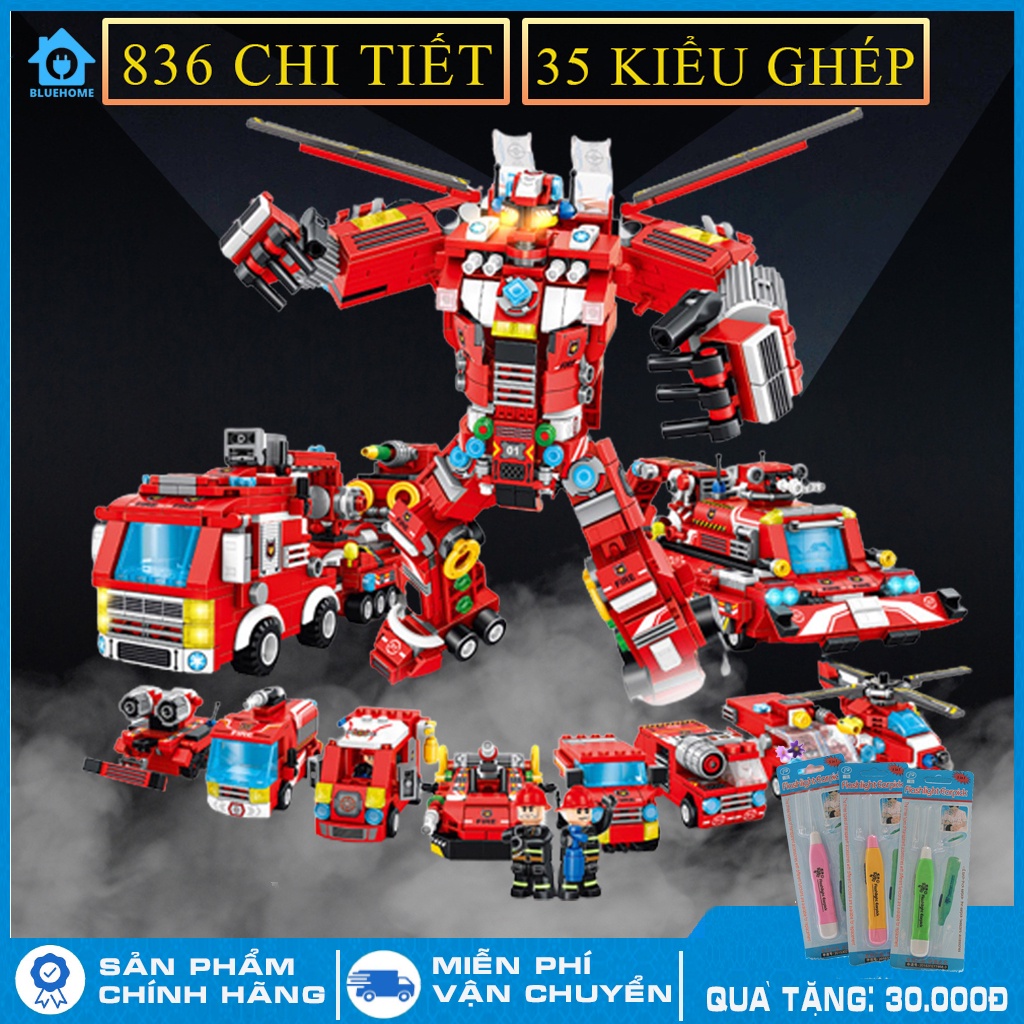Lego robot xếp hình,đồ chơi trẻ em nhiều chi tiết để lựa chọn, chất liệu nhựa ABS an toàn, giúp bé phát triển trí tuệ