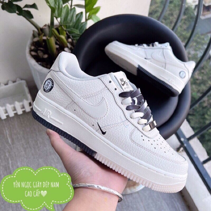 Nike âm dương 11 . Giày Nike af1 kem chữ b sneaker kèm hộp