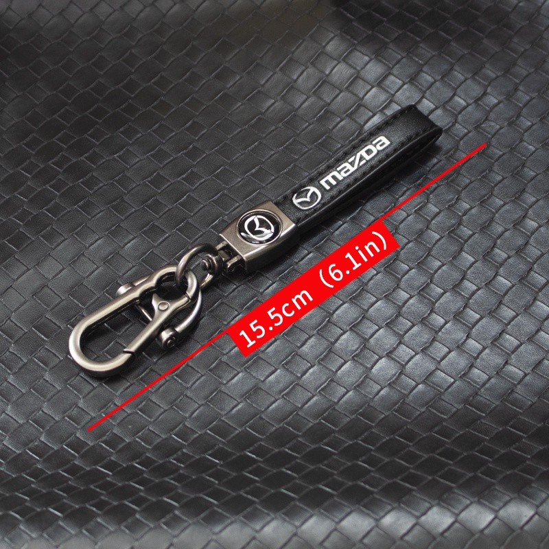 Móc Chìa Khóa Bằng Da PU Có Dây Treo Dành Cho Xe Hơi Mazda 2 3 5 6 2017 CX-4 CX-5 CX-7 CX-9 CX-3 CX-5