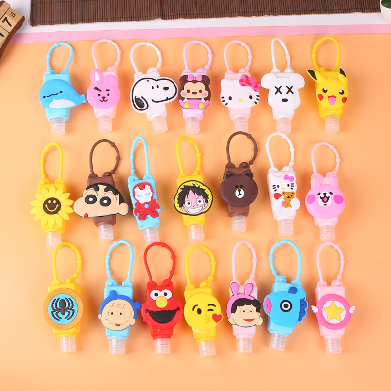 NO.1 MARVEL (Hàng Mới Về) Set 1-50 Lọ Đựng Nước Rửa Tay Bằng Silicon 30ml Hình Các Nhân Vật Hoạt Hình