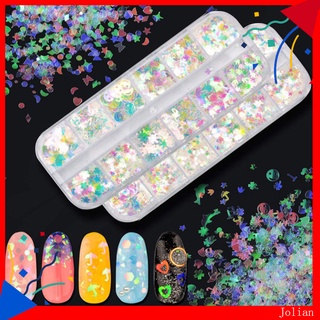 [Hàng mới về] Kim sa kim tuyến hình bướm/ngôi sao/trái tim/tròn dùng cho làm móng DIY