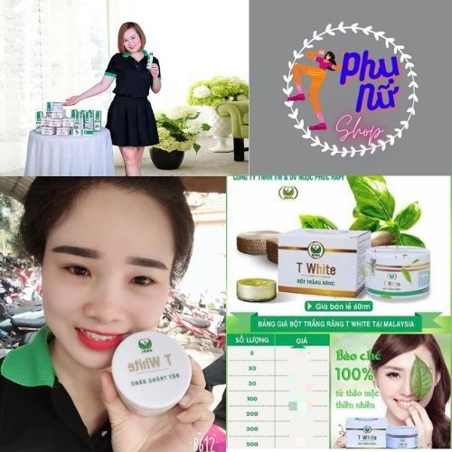 Bột Trắng Răng Thiên Nhiên T White Hapi Chính Hãng 70gr