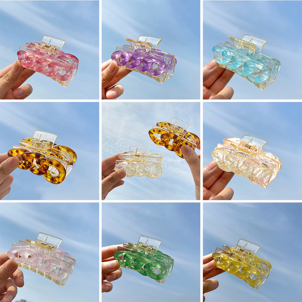 Kẹp Tóc Màu Kẹo Ngọt Phong Cách Hàn Quốc